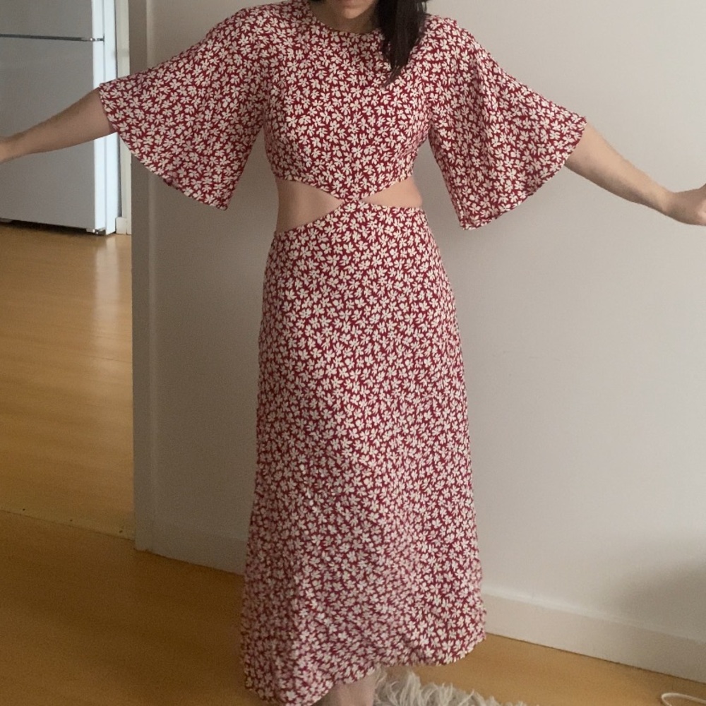 Reformation Benny Dress in Grenadine